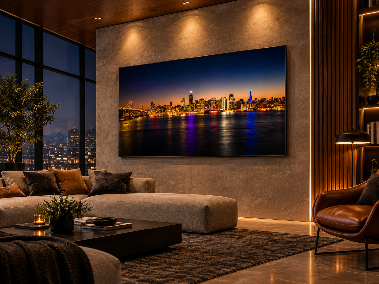 Fine Art Photography selected to create color contrast and harmony in interior design